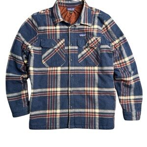 Patagonia Blue Plaid Fleece Jacket